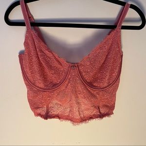 Victoria’s Secret bustier top 36ddd pink